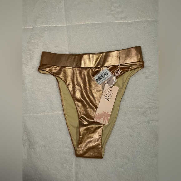 Oh Polly Other - Oh Polly Gold Bikini Bottom